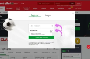 SportyBet Sign Up step 2